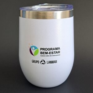 Copo cuia inox personalizado, foto real do trabalho da Lembranceria em Campinas (1)