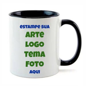 Caneca colorida personalizada, foto real do trabalho da Lembranceria em Campinas (1)
